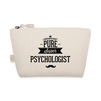 100 percent pure super Psychologe - Bio-Täschchen - Natur - Vorne