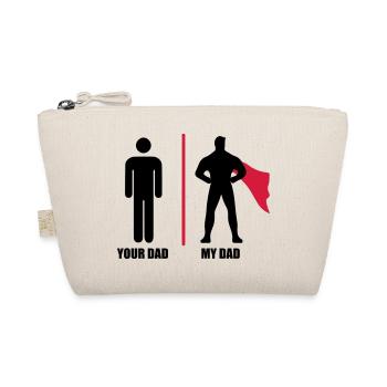 Body bébé papa super héro - Trousse biologique - nature - Devant