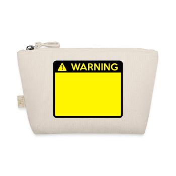 Warning Sign (2 colour) - Organic Pouch - nature - Front