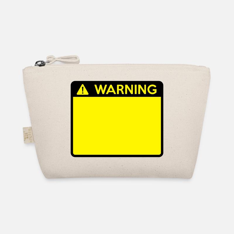 Warning Sign (2 colour) Organic Pouch