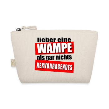 Lieber eine Wampe! - Bio-Täschchen - Natur - Vorne