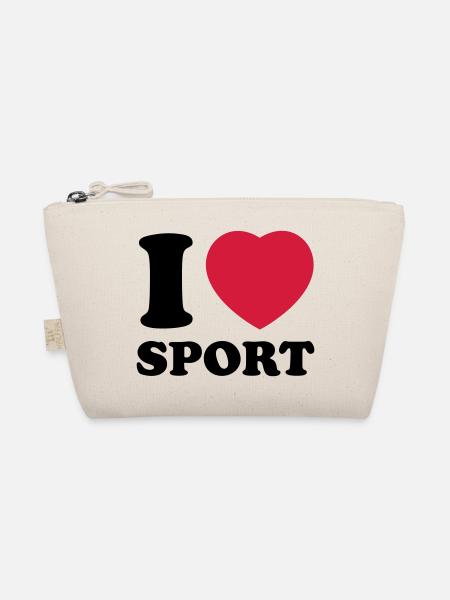 i love sport 2c - Organic Pouch - nature