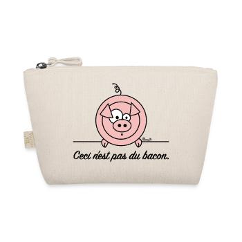 Cochon, Pas du Bacon, Végan - Trousse biologique - nature - Devant