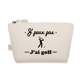 J'peux pas j'ai golf - Golfeur - Trousse biologique - nature - Devant