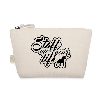 STAFF UP YOUR LIFE American Staffordshire Wilsigns - Bio-Täschchen - Natur - Vorne