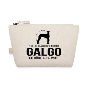 GALGO ich höre aufs wuff - Bio-Täschchen - Natur - Vorne