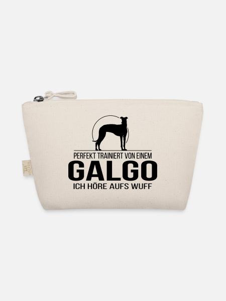 GALGO ich höre aufs wuff - Bio-Täschchen - Natur