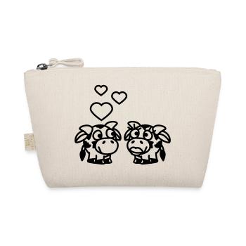 smiley_cows_in_love_1c - Organic Pouch - nature - Front