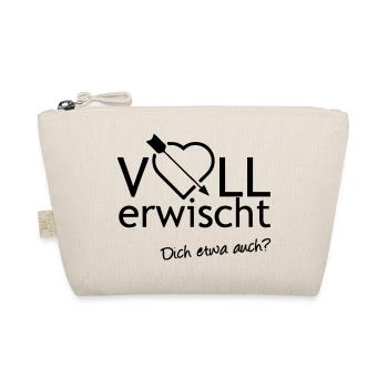 Voll erwischt Liebe verliebt Paar Heirat Geschenk - Bio-Täschchen - Natur - Vorne