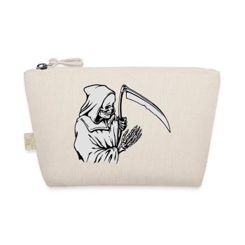 Grim Reaper silhouette with scythe - Organic Pouch - nature - Front