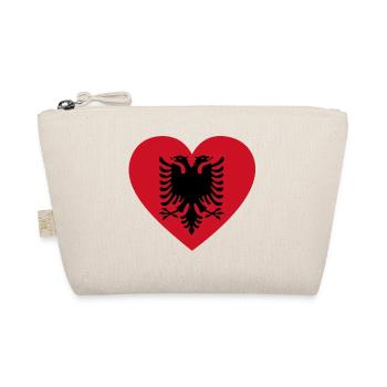 Love Love gift Albania Albania - Organic Pouch - nature - Front