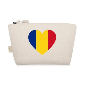 Love Love gift ROMANIA Roma nia - Organic Pouch - nature - Front