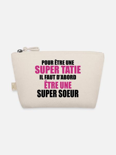 pour être une super tatie - Trousse biologique - nature - Devant