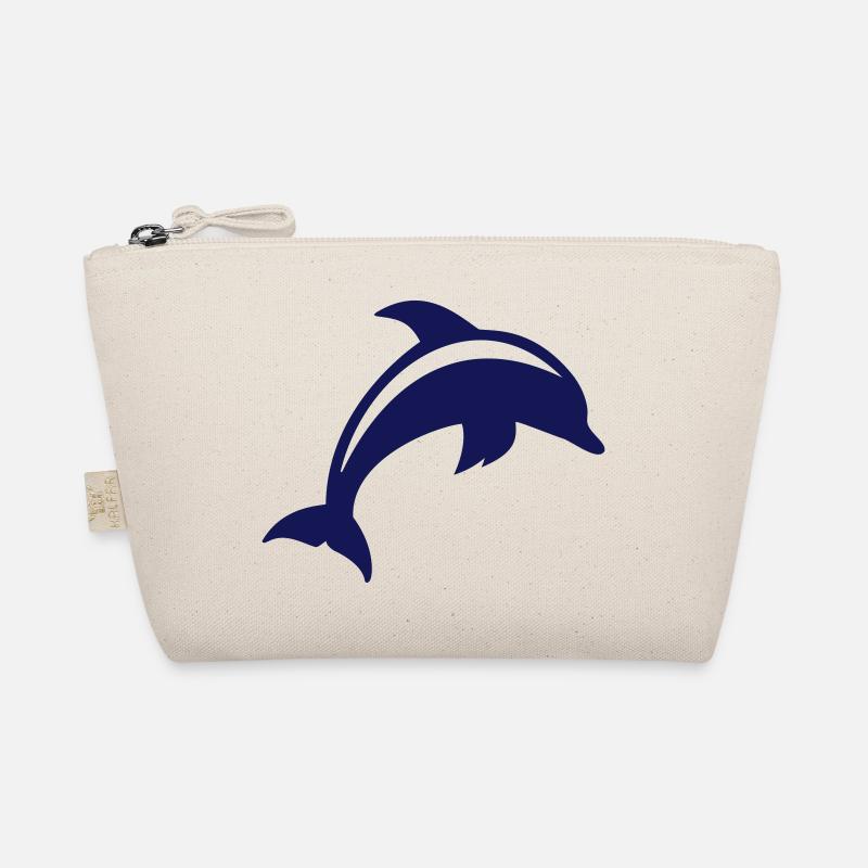 Delfin - Bio-Täschchen - Natur