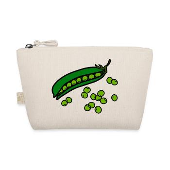 erbsen peas halloween gemuese vegetables22 - Bio-Täschchen - Natur - Vorne