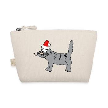 Noël | Joyeux Noël | Cat chat miaou - Trousse biologique - nature - Devant