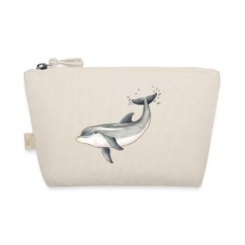Baby dolphin - Baby dolphin design - Baby dauphin - Organic Pouch - nature - Front