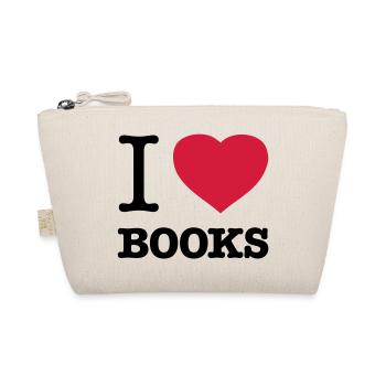I LOVE BOOKS Books Bookworm Bookworm Bookworm - Organic Pouch - nature - Front