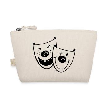 Deux masques de clown drôles - Carnaval - Cadeaux - Trousse biologique - nature - Devant