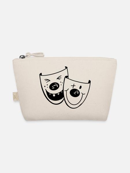 Deux masques de clown drôles - Carnaval - Cadeaux - Trousse biologique - nature