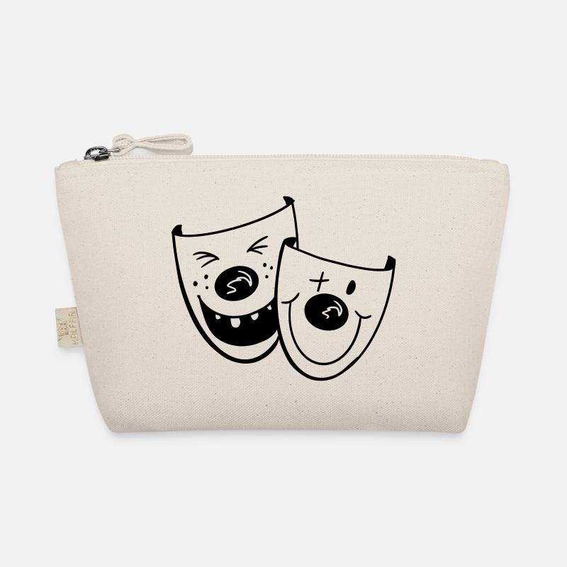 Deux masques de clown drôles - Carnaval - Cadeaux - Trousse biologique - nature