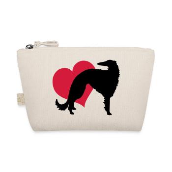 Borzoi my love - Organic Pouch - nature - Front