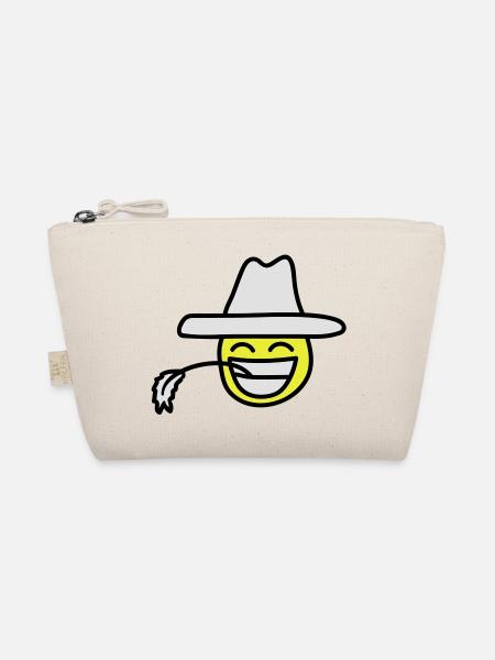 cowboy_smiley - Bio-Täschchen - Natur