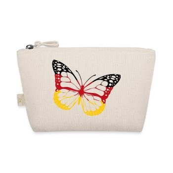Butterfly Germany Black Red Gold Banner - Organic Pouch - nature - Front
