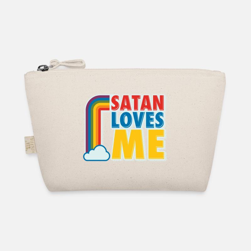 Satan Liebe Religion Atheist Atheismus Geschenk - Bio-Täschchen - Natur