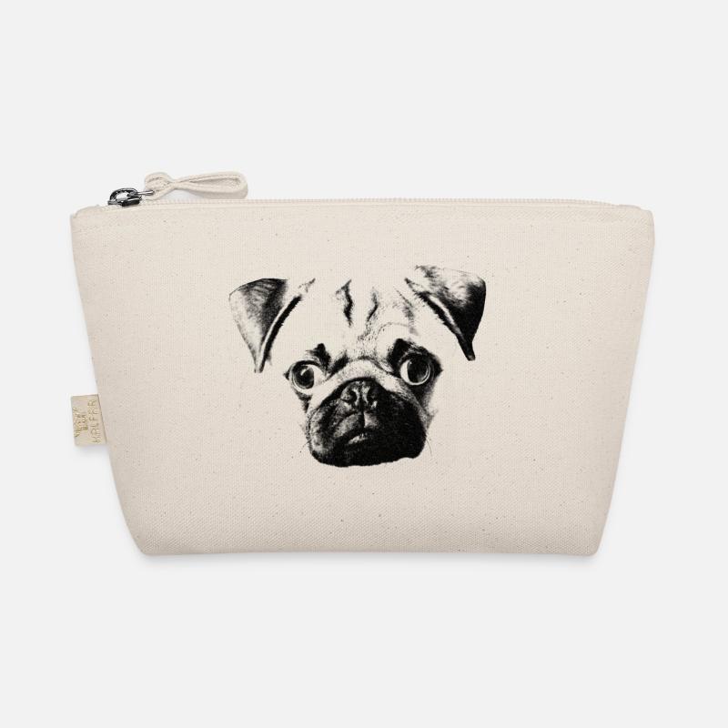 pug face Organic Pouch