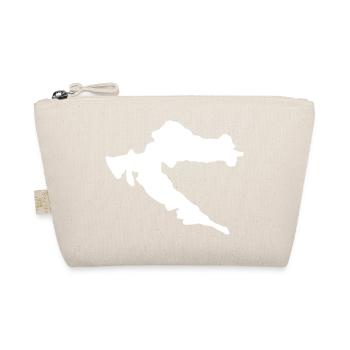 Croatia country outline Moja Domovina fan - Organic Pouch - nature - Front