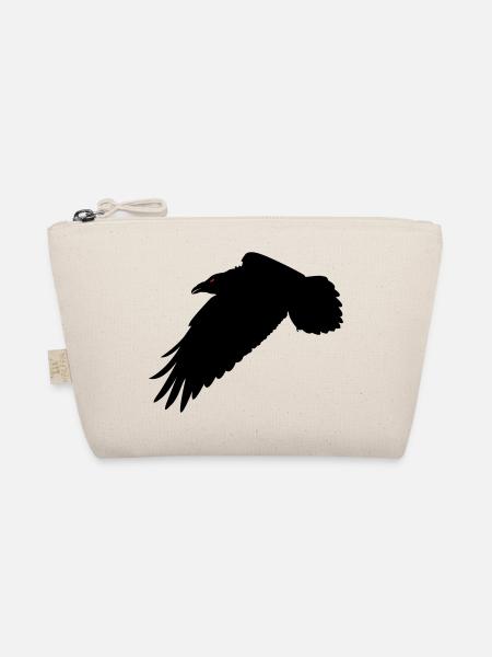 Black Raven - Organic Pouch - nature - Front