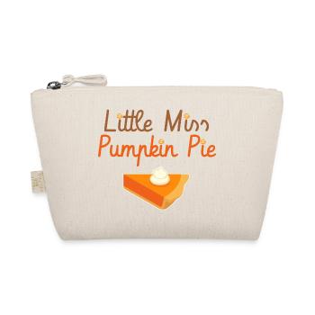 Little Miss Pumpkin Pie - Kürbis Halloween Herbst - Bio-Täschchen - Natur - Vorne