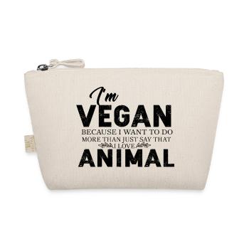 Idée de cadeau de végétarien végétarien - Trousse biologique - nature - Devant