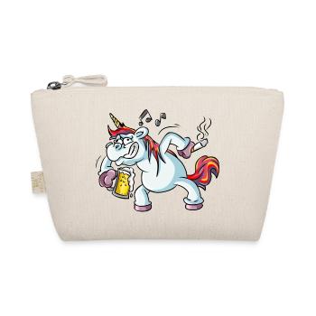 Besoffenes Einhorn - Bio-Täschchen - Natur - Vorne