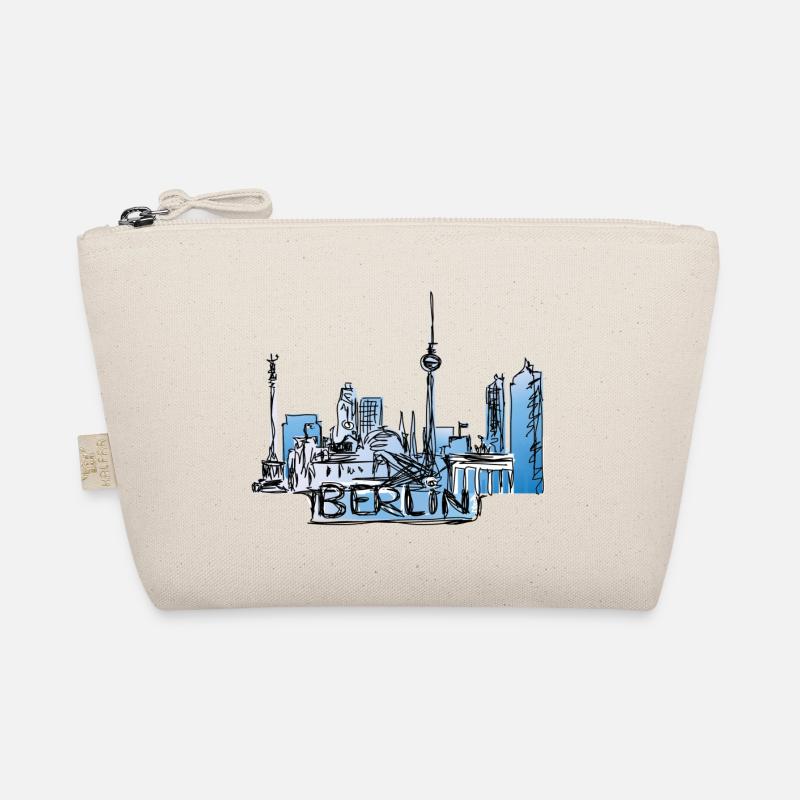 Berlin gezeichnet mit Schriftzug Bio-Täschchen