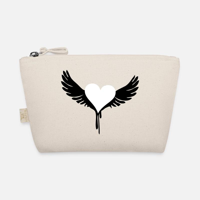 Winged Heart - Bio-Täschchen - Natur