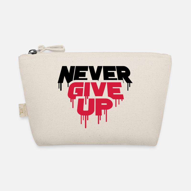 rot graffiti tropfen spray durchhalten cool never Bio-Täschchen