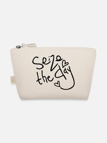 Seize the day - Organic Pouch - nature - Front