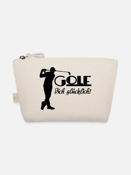 Golf Golfer Sport Sportler Spruch Geschenk - Bio-Täschchen - Natur