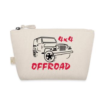 4x4 offroad jeep wrangler - Organic Pouch - nature - Front