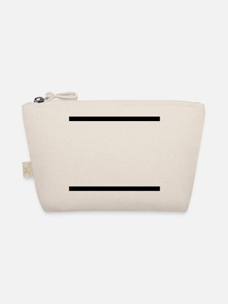 Lines / / slashes / / double line / / double / / - Organic Pouch - nature - Front