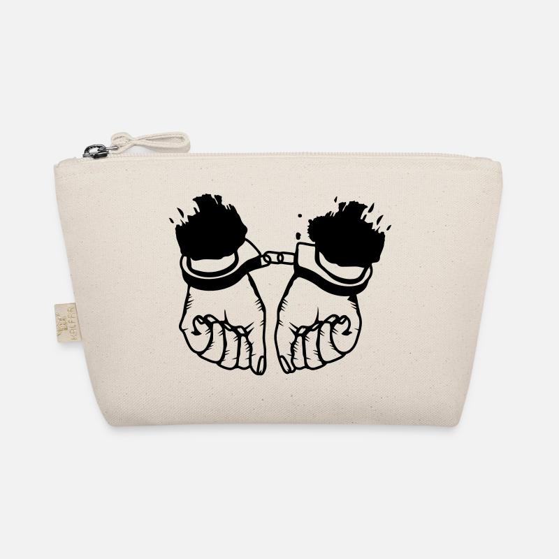 Hände und Handschellen Bio-Täschchen