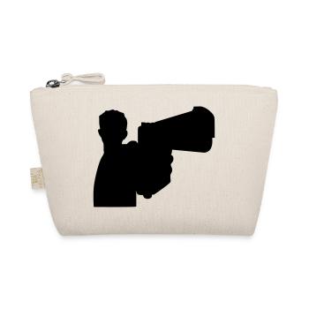 Mann mit Waffe - Bio-Täschchen - Natur - Vorne