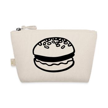 hamburger burger usa food retro design - Bio-Täschchen - Natur - Vorne