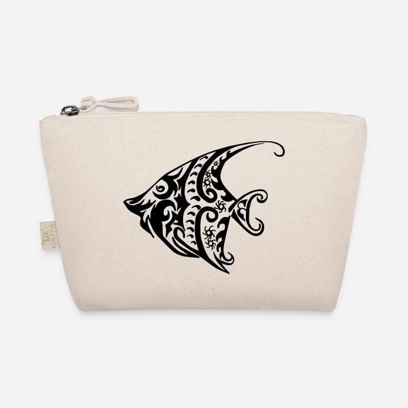 Fisch Tribal - Bio-Täschchen - Natur