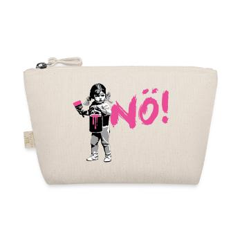 Girlpower Protest-Shirt NÖ! - Bio-Täschchen - Natur - Vorne