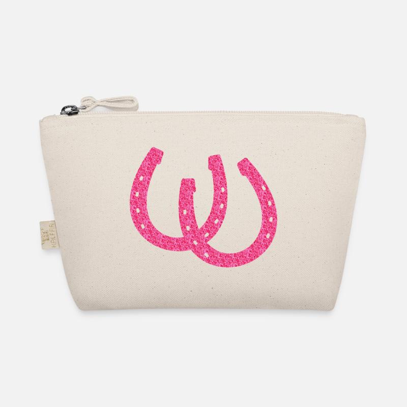 Glitzernde Hufeisen Bio-Täschchen