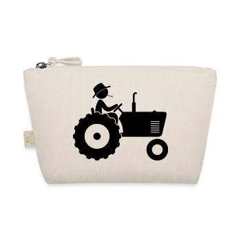 Farmer on tractor - Organic Pouch - nature - Front