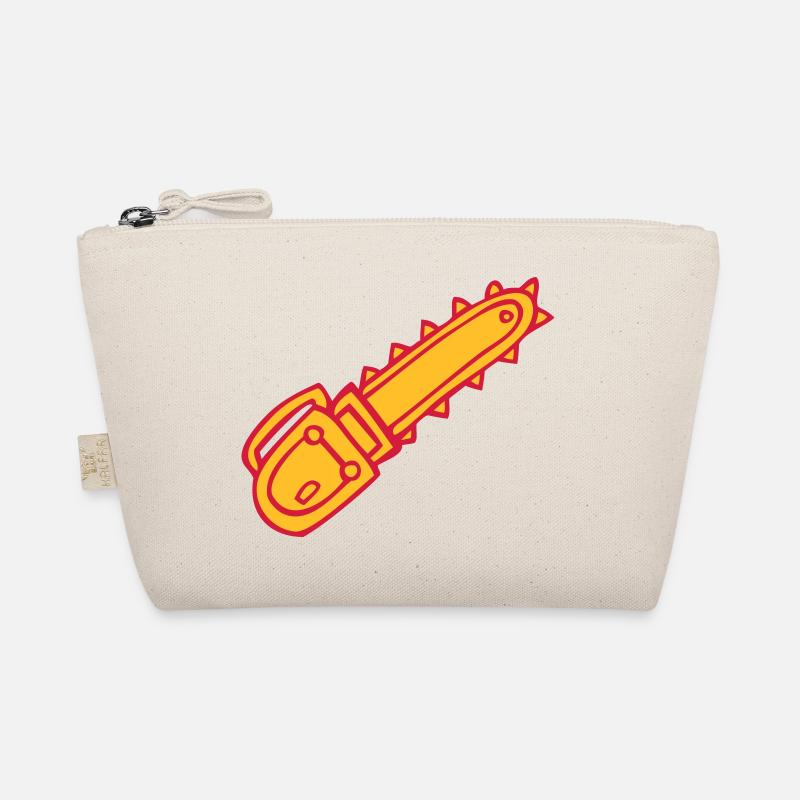 cartoon chainsaw chainsaw tool sawmill fun Organic Pouch